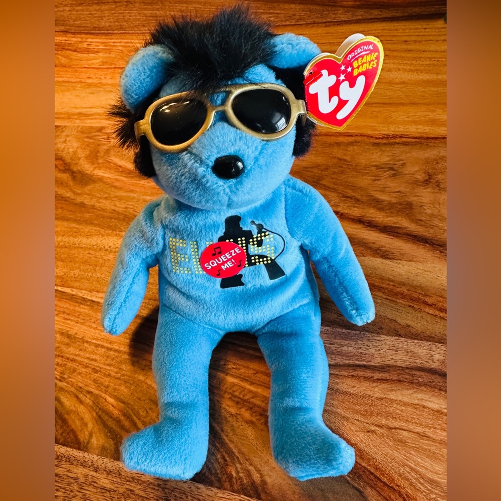 Ty Beanie Babies Elvis Your Teddy Bear Blue Bear Plush w/Tags 2010